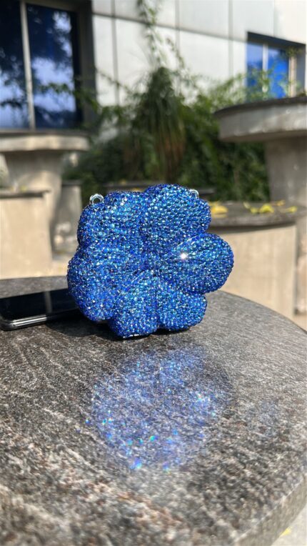 Blue Rhinestone flower
